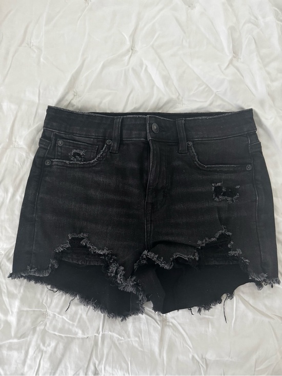 American Eagle Outfitters Pants - American Eagle Outfitters Black Distressed Denim Cutoff Shorts